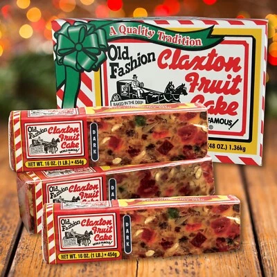 Claxton Fruit Cake 3-1 Lb. DARK - Shipped Direct From Claxton Bakery, Inc. - Image 1 of 4