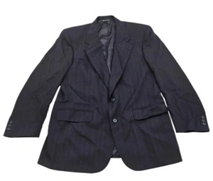 Christian Dior Monsieur Men's Black Pin Striped Wool Blazer / Jacket Sz 42 - Picture 1 of 6