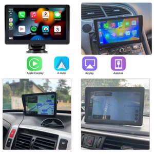 Portable 7" Car Stereo FM Radio Multimedia Player Wireless Carplay Touch Screen - Picture 1 of 12