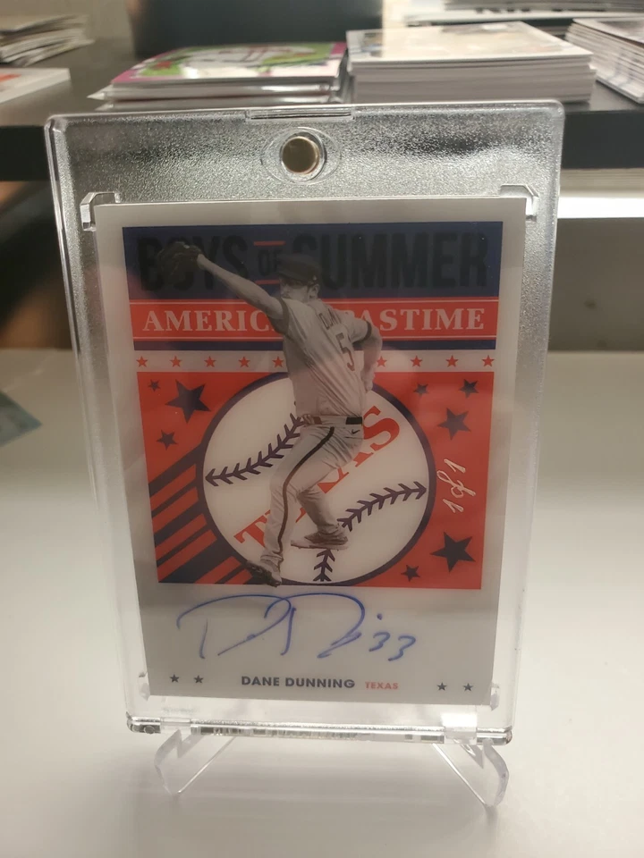 2021 Panini Chronicles DANE DUNNING Boys Of Summer Pastime Autograph 1 of 1. - Image 1 of 4