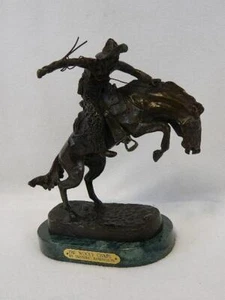 FREDERIC REMINGTONS Hard-To-Find Bronze Sculpture "The Wooly Chaps" By Remington - Picture 1 of 1