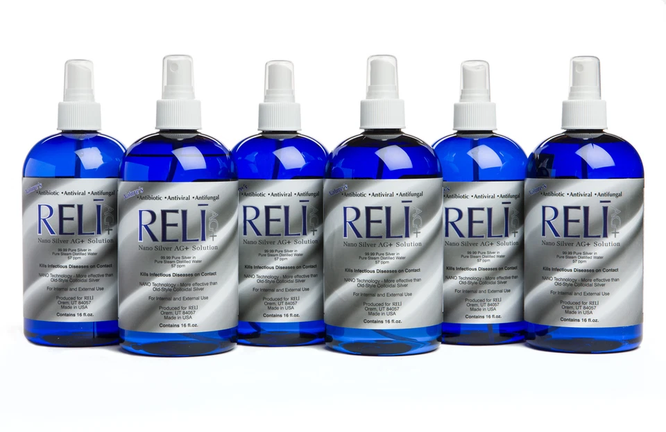 Reli Nano Silver AG+ Solution - Pack of 2 (16 + 4oz)