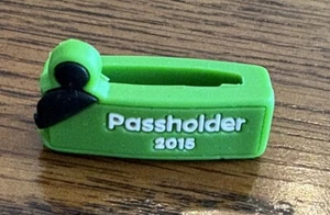 RARO Passholder annuale VERDE Magic Band Slider WDW Walt Disney World 2015 AP - Foto 1 di 5
