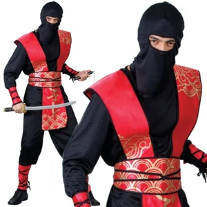 Da Uomo Adulto Giapponese Ninja Master Arti Marziali Samurai Costume - Picture 1 of 6