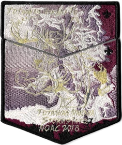 Lodge 16 Totanhan Nakaha 2018 NOAC Two Piece OA flap set (Gold Mylar) - Picture 1 of 1