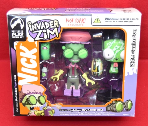 New Sealed Invader Zim Nick Wizard World Chicago Germ Fighting 2005 Toy 19475 Cover