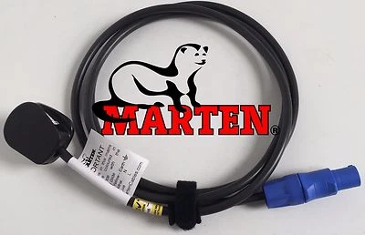 Cable de entrada Marten® 13a Plug to Neutrik PowerCON NAC3FCA de 3 metros de largo