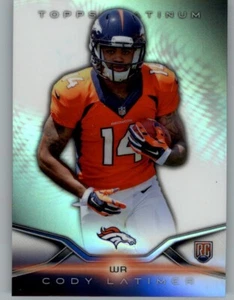 Topps Platinum Cody Latimer RC #103 2014 Denver Broncos 🏈 - Imagen 1 de 2
