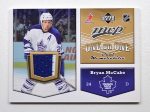 2007-08 Upper Deck MVP One on One Jerseys #OOMR Bryan McCabe Wade Redden