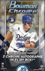 2015 Bowman Chrome HOBBY BOX (CODY BELLINGER, GLEYBER TORRES, RAFAEL DEVERS) !!! - Picture 1 of 4