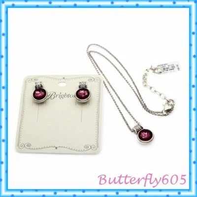 Conjunto de collar pendientes Brighton Meridian Aurora Petite Post nuevo con etiquetas bolsa $166 Foto 1 de 3
