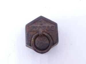 antikes französiches Gewicht 1 Hectog 100 Gramm  mit Ring Krämer Deko Frankreich - Picture 1 of 5