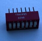 Grayhill 8420 PCB Board Mount 7-Position DIP Switch