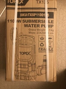 TOPEX Water Pump Submersible Sump Pump & 50 Meter hose Swim Pool Flooding - Picture 1 of 2