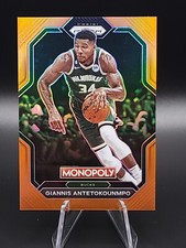 2022-23 Panini Prizm Monopoly Giannis Antetokounmpo Prizm Skills Orange 093/124!