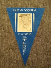 2013 Cooperstown Collection Pennants Blue Casey Stengel #6 Baseball Card