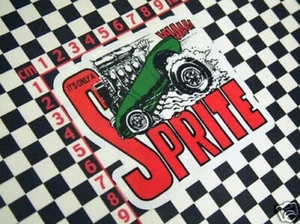 Austin Healey Frogeye Sprite Mk1 Cartoon Adesivo - Foto 1 di 1