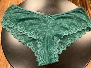 Victoria’s Secret Cheeky XL Green Mesh Lace - Picture 1 of 2