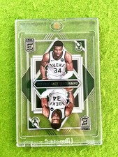 GIANNIS ANTETOKOUNMPO CLEAR CARD JERSEY #34 BUCKS  2021-22 Donruss Elite DECK SP