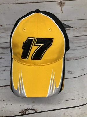 Roush Racing Matt Kenseth #17 Nascar Yellow & Black Hat Cap Chase Authentic - Image 1 of 4