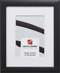 1WB3BK 20 X 24 Inch Black Picture Frame Matted to Display a 16 X 20 Inch Photo - Picture 1 of 4