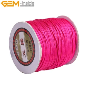 Knotting Cord 130 Meters 1.5mm Nylon Beading Cord Braided Jewelry Making 1 Piece - Picture 1 of 67