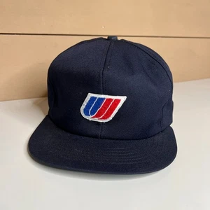 Vintage United Airlines Mütze Kappe Fashion Seal Martins Made in USA verstellbar blau - Bild 1 von 6