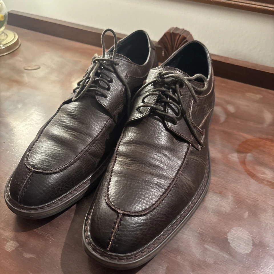 Zapatos de vestir Robert Wayne de cuero marrón talla 11,5 Foto 1 de 4