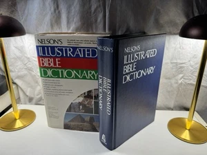 Nelson's Illustrated Bible Dictionary1986 HB DJ VG Photos Maps Reference - Picture 1 of 21