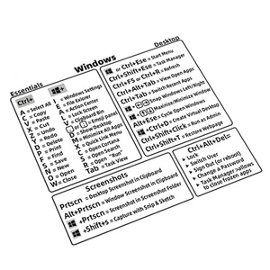 Referenz Tastatur Tastenkombination Aufkleber PC Laptop Desktop Short Cut Sticker3231 - Bild 1 von 6