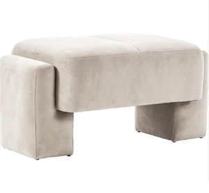 Polsterhocker Bobi creme weiß Westwing - Bild 1 von 3