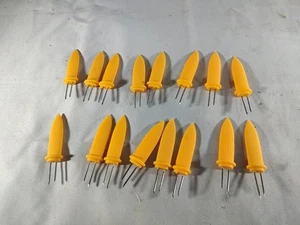 Soportes de maíz amarillo vintage Maíz en la mazorca 8 pares 16 en total - Imagen 1 de 4