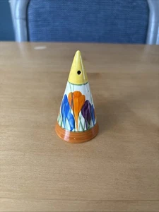 Clarice Cliff Bizarre Newport Pottery Crocus Salt Shaker - Picture 1 of 11