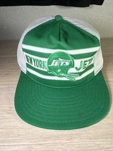 Vintage New York Jets Snapback Hat NFL Football AJD 70s Trucker Rare - Picture 1 of 4