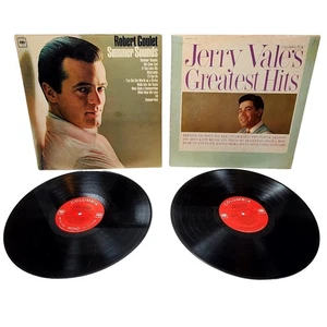 2 Columbia Vinyl Record Lot Robert Goulet Jerry Vale Greatest Hits 12" 33 rpm - Picture 1 of 10