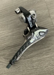 CAMPAGNOLO RECORD OS FRONT DERAILLEUR DOUBLE CLAMP-ON 35 MM MISSING TAIL - Picture 1 of 5