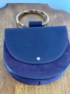 Theory Whitney Tasche lila beidseitig Wildleder runder Henkel - Bild 1 von 9