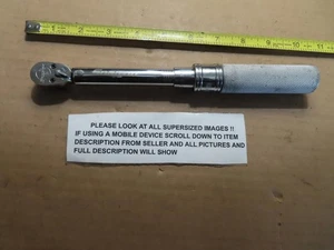 SNAP ON QD1R50 10-50 IN LB 1/4" INCH CLICK TYPE REVERSIBLE TORQUE WRENCH NICE - Picture 1 of 1