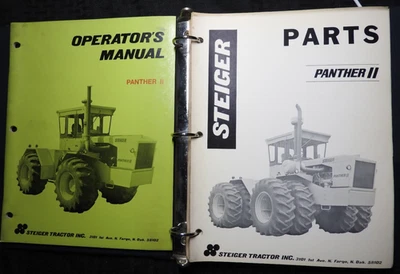 ORIG 1974-1976 STEIGER ST-310 PANTHER II TRACTOR OPERATORS MANUAL PARTS CATALOG - Image 1 of 4
