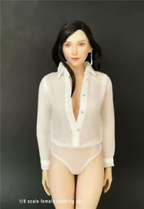 Camisa Blanca 1:6 Prendas para el torso Body Sexy Ropa Juguete Calce 12"" Figura Phicen Juguete - Imagen 1 de 6