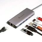 Adam Elements Hub USB-C 6in1 USB-A HDMI RJ45 pr Samsung Galaxy Tab S7 Ultra 498F