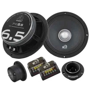Massive Audio PK6S Shallow Mount 6.5" 2-Way Component Speakers 250 Watt RMS - Picture 1 of 5