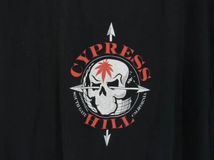 Cypress Hill South Gate California Graphic T-Shirt Men Short Sleeve Black Size L - Picture 1 of 9