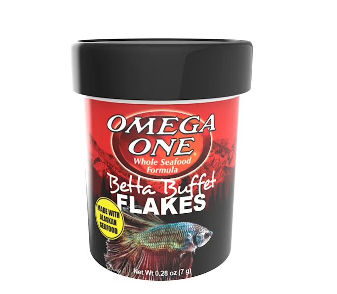 Omega One Betta Buffet Flakes Fish Food - 0.28 Ounces - Image 1 of 1