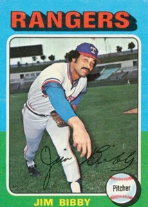 1975 Topps Mini Jim Bibby 155 Rangers EX - Picture 1 of 2