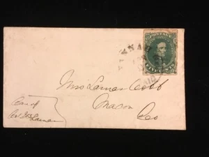 GA SAVANNAH COVER CONFEDERATE STATES #1 "PAID" - Picture 1 of 3