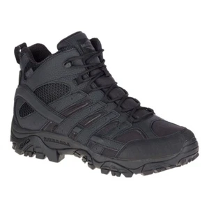 Merrell Moab 2 Mid Tactical Waterproof Duty Boots for Men - Black -Sz 9 M NO BOX - Picture 1 of 5