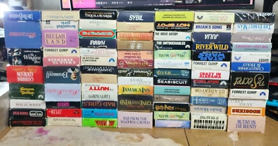 VHS Tape Lot 82 Movie Bundle Star Wars Bad Girls Cast Away Ghost Oldies Classics - Image 1 of 4