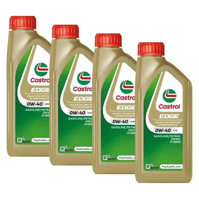 Olio motore 0w40 auto benzina diesel Castrol Edge 0w-40 A3/B4 - 4LT - Immagine 1 di 4