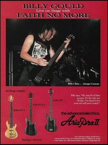 Faith No More Billy Gould 1985 Aria Pro II Integra IGB Series Bass guitar ad - Picture 1 of 3